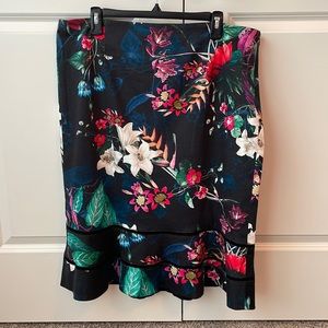 Carlisle New York Multicolored Floral Pencil Skirt Size 16
